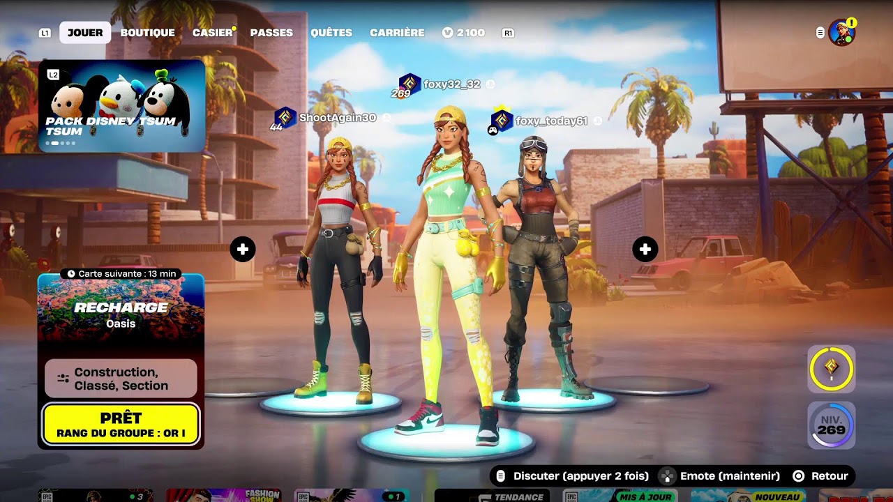 Rechage classe Fortnite