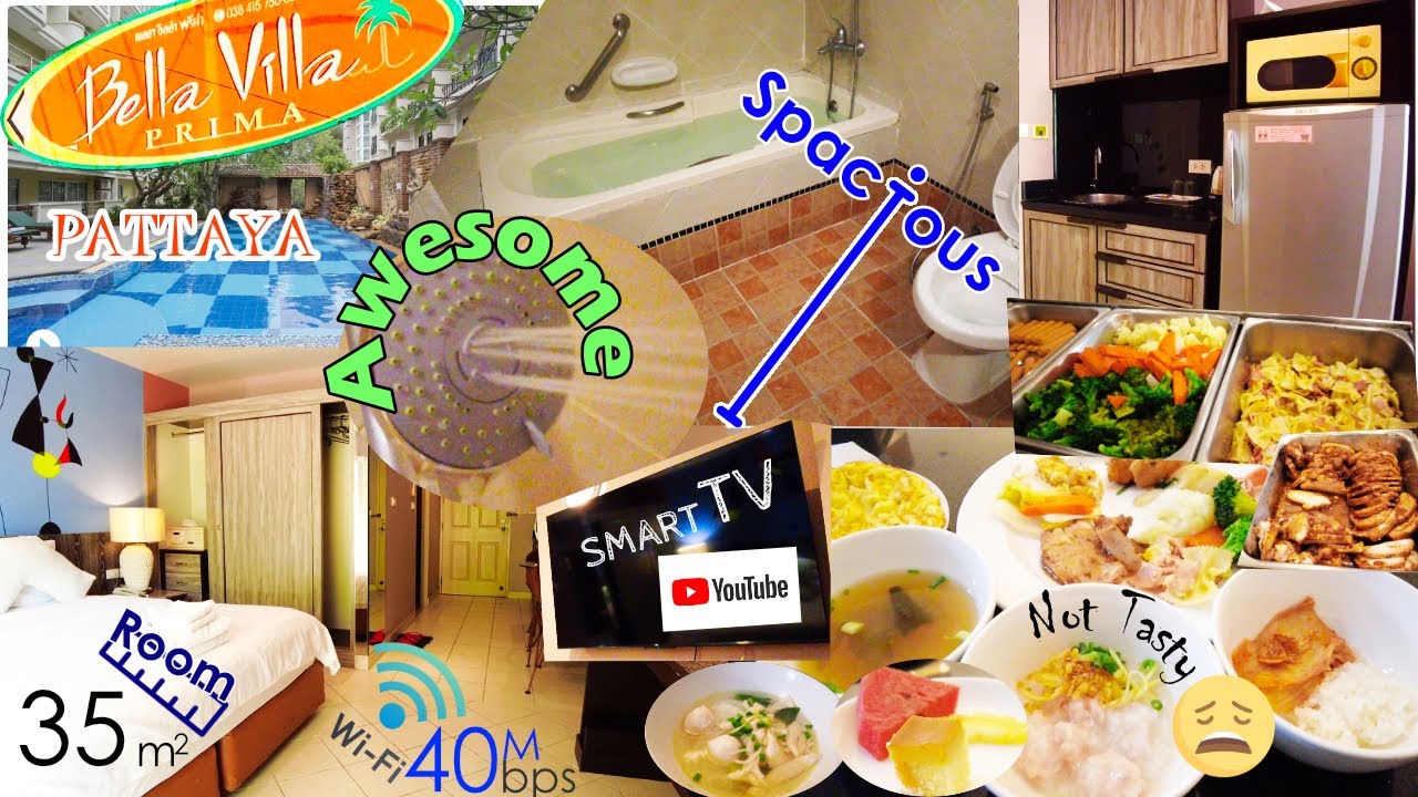 🏩Вид на бассейн35 кв. м🛁Ванна🍴Кухня📺SmartTV🚶3 мин. Пляж Паттайя🇹🇭Отель Bella Villa Prima