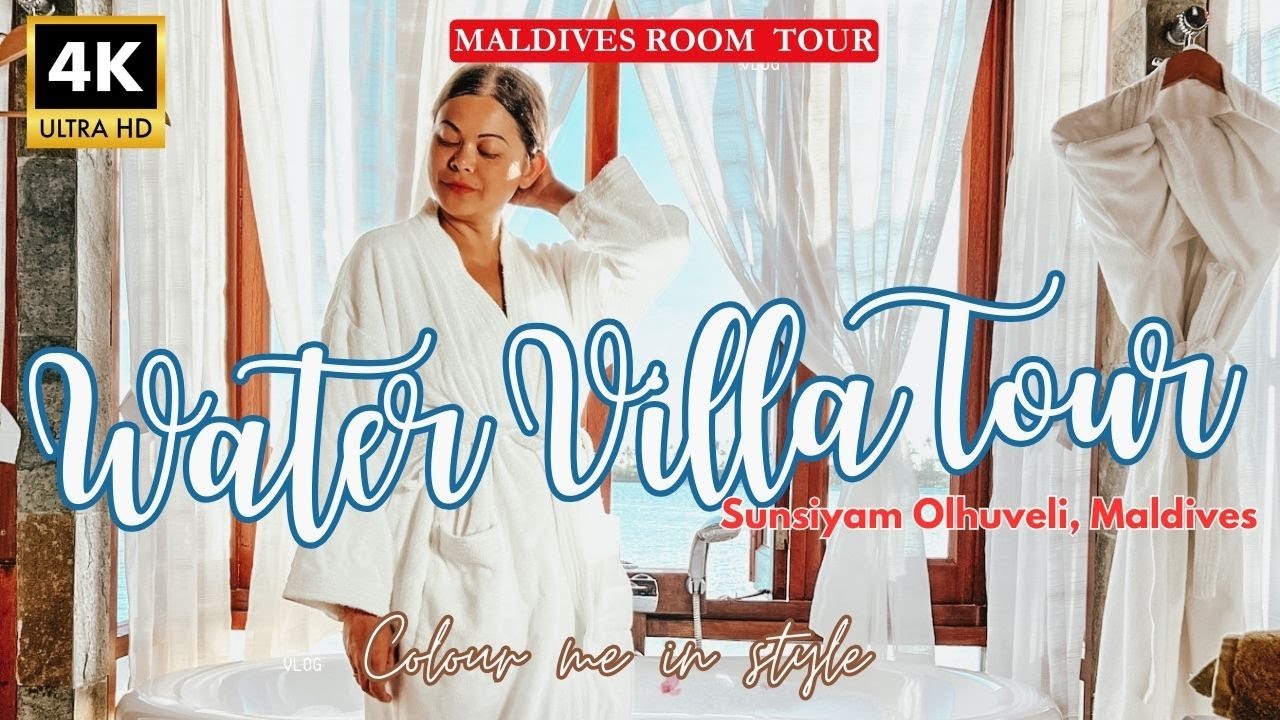 Room tour Water Villas at Sun Siyam Olhuveli Maldives| Deluxe water villa