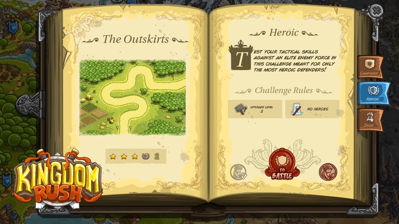 Kingdom Rush - Stage 2. The Outskirts (Heroic)