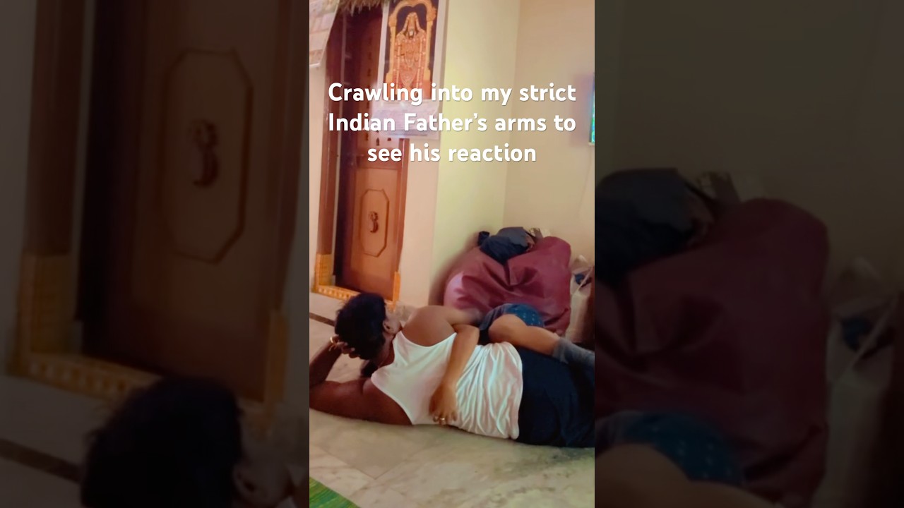 I hugged my strict Indian Father to see his reaction #fatherdaughter #daddydaughter #IndianFather