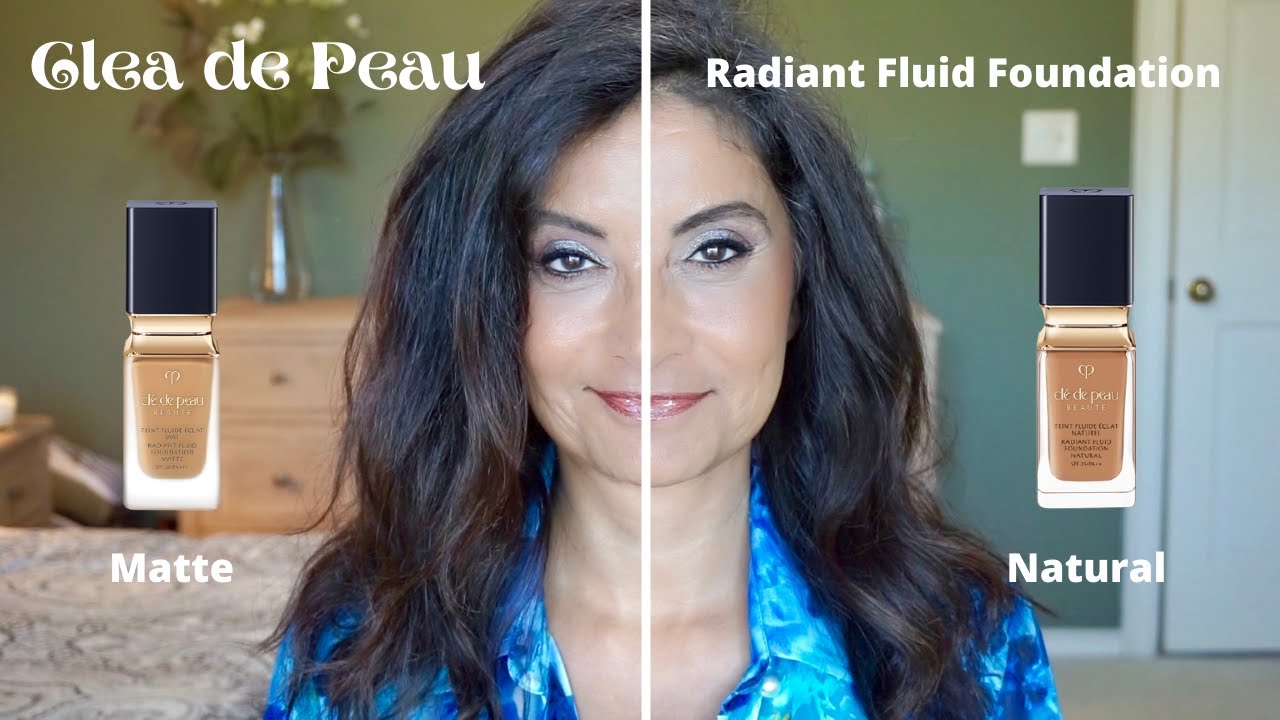 Cle de Peau Radiant Foundation Natural and comparing it to the Matte foundation