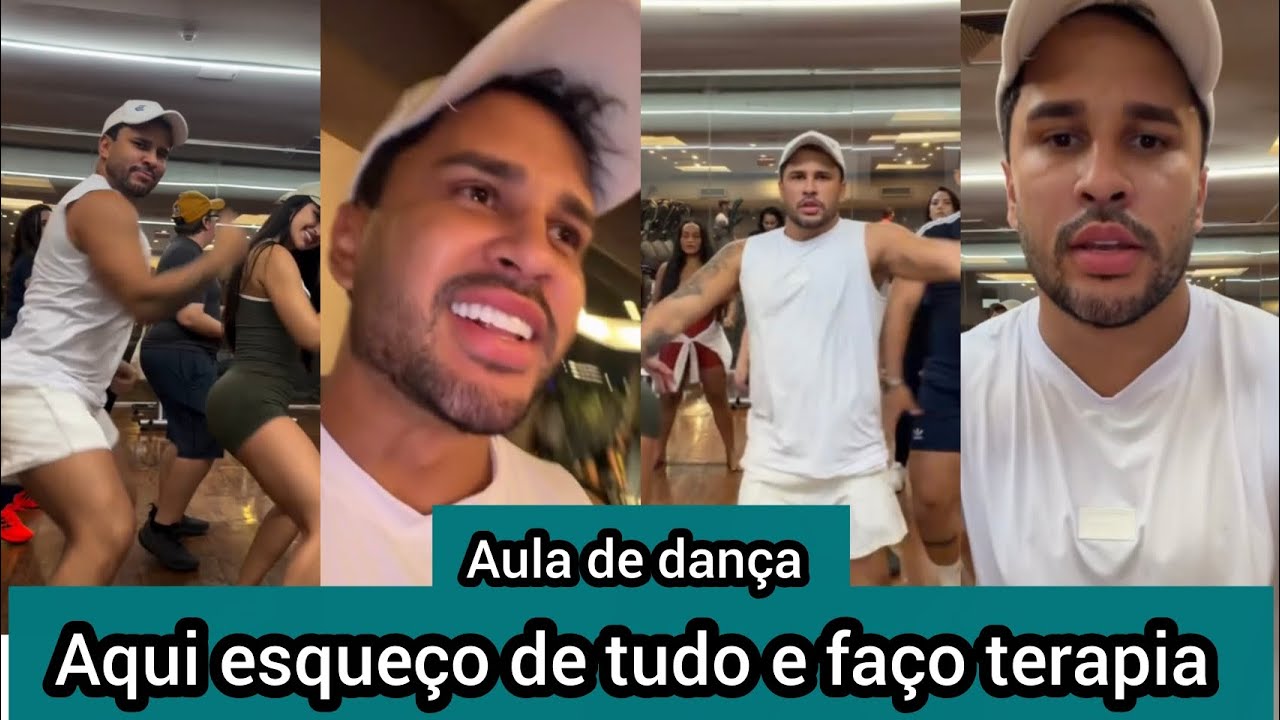 Lucas Guimarães chega na academia pra fazer aula de dança com os amigos - Essa é minha terapia 
