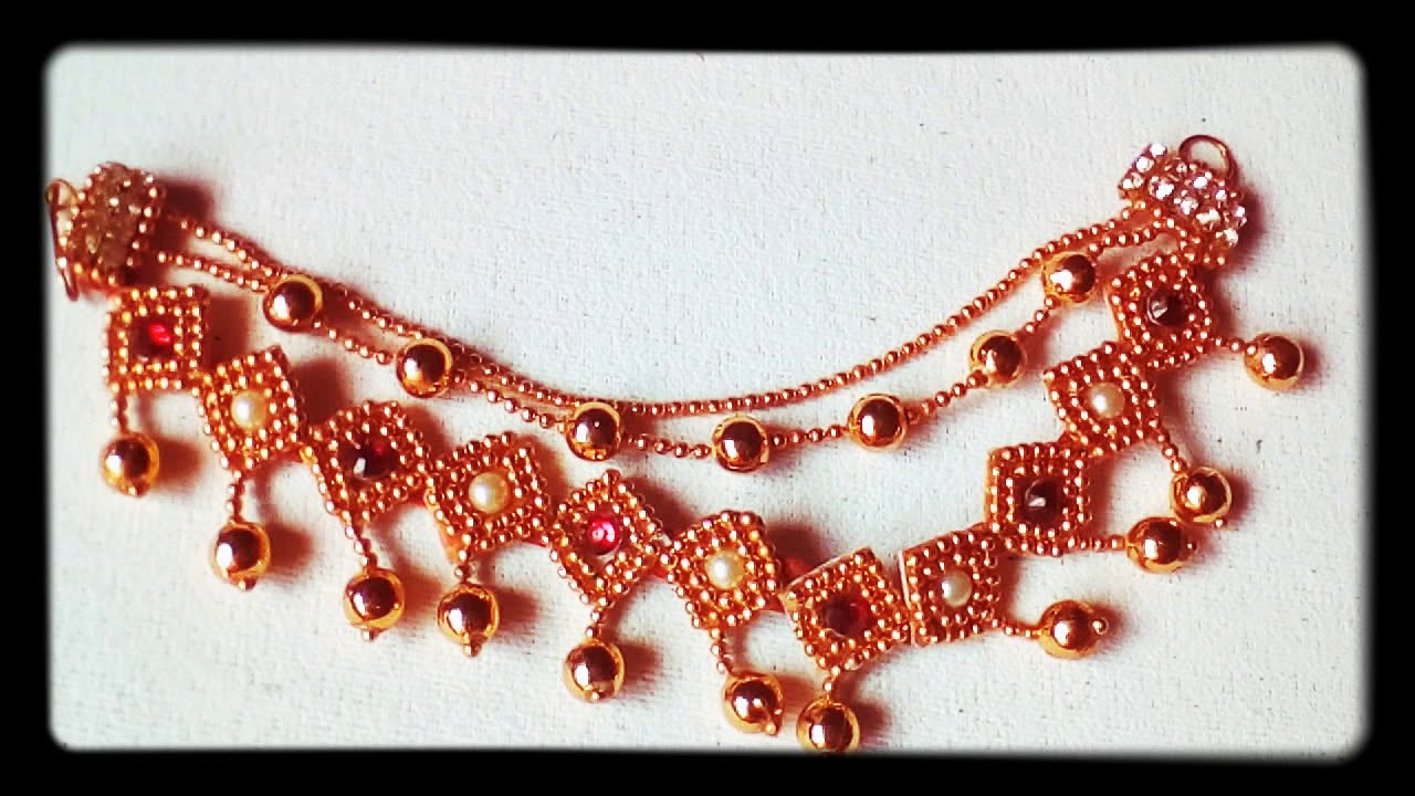 DIY bridal ear chains