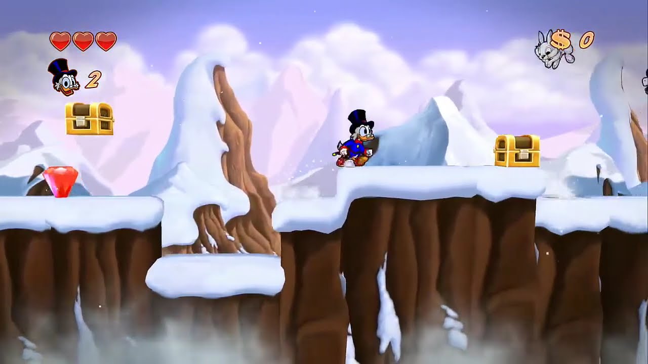 DuckTales Remastered - All Heart Container Locations / Large Treasures (Bless Me Bagpipes)