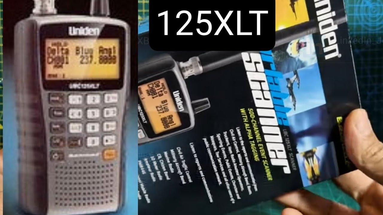 UNIDEN 125XLT - UNBOX & QUICK LOOK