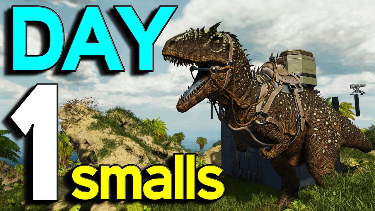 Claiming Carno Cave On DAY 1 - Small Tribes | Ark Survival Ascended