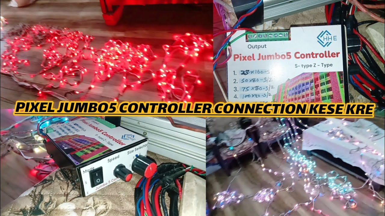 Pixel jumbo5 controller connection kese kre 