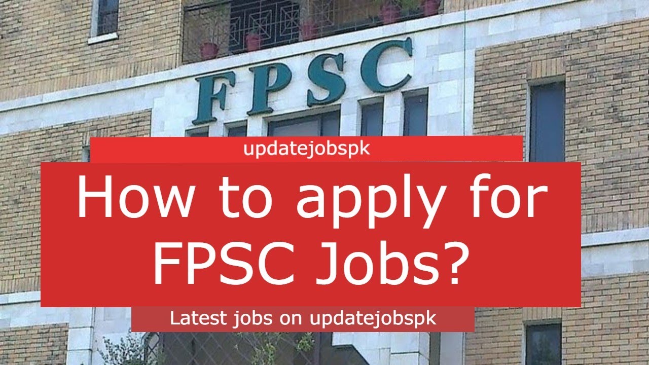 Apply online for FPSC jobs