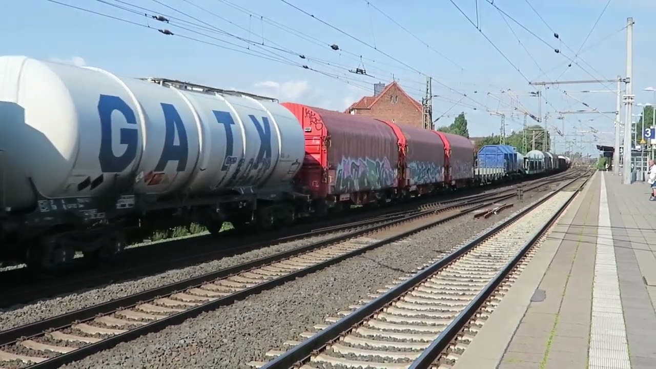 Freight Trains At Hannover Linden/Fischerhof  25 July 2024