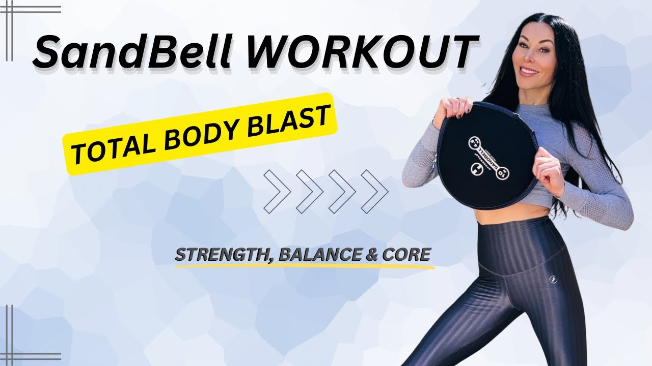 Hyperwear SandBell Sandbag WORKOUT/ Total Body Exercises/ Strength, Balance & Core Training