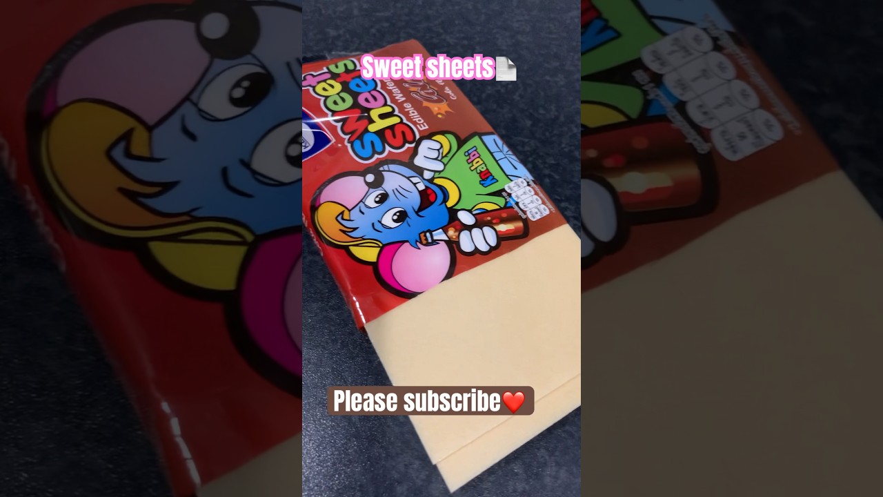 Sweet sheets กระดาษกินได้ #viral #subscribe #funny