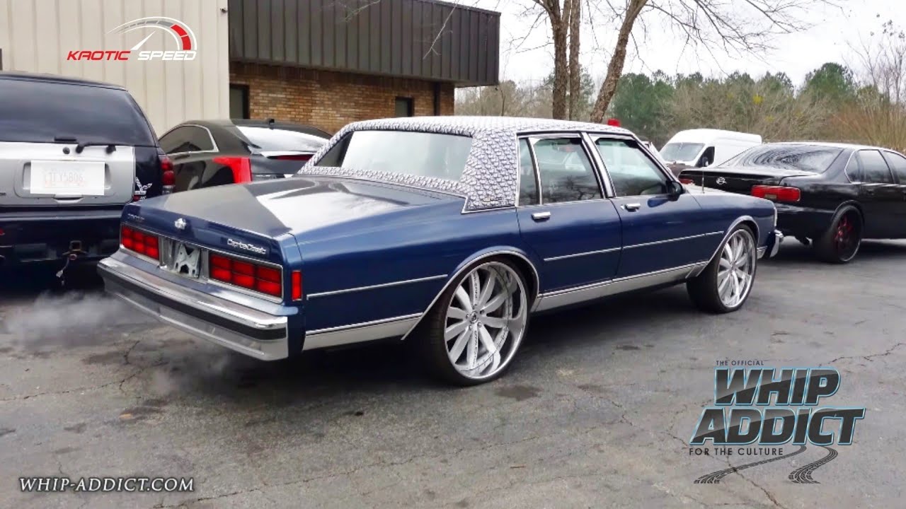 WhipAddict: Kaotic Speed dropped a LS In This Dior Top Brougham Box Chevy Caprice on 24s!
