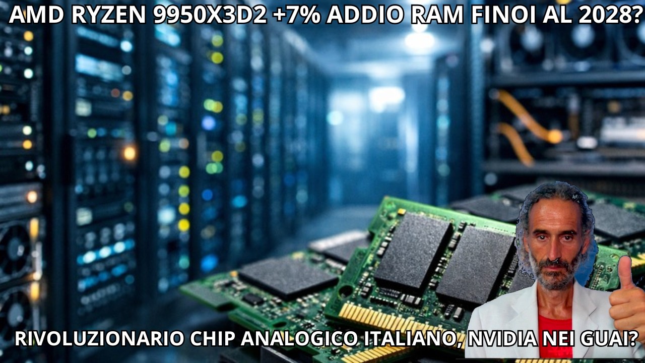 : RYZEN 9950X3D2 +7% VELOCE! 🚀 Chip Analogico ITALIANO e Scandalo NVIDIA!
