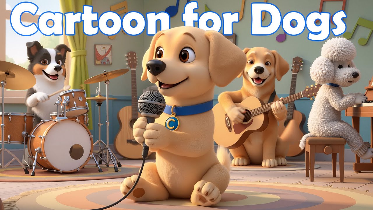 Cartoon for Dogs: Entertaining & Anti Anxiety Videos to Calm your Dogs - Calming Music for Dogs