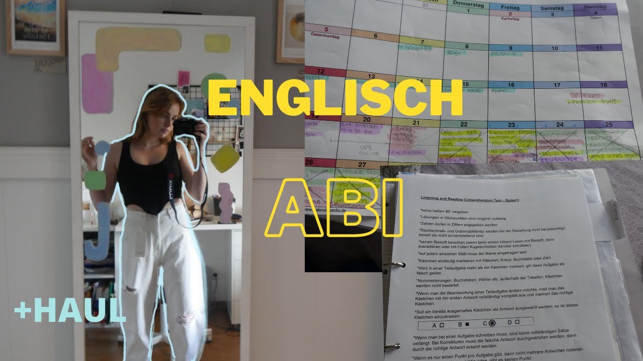 Englisch Abi 2021// Wie ich mich vorbereite, Bershka Haul// How To Survive Oberstufe// Emily Rose