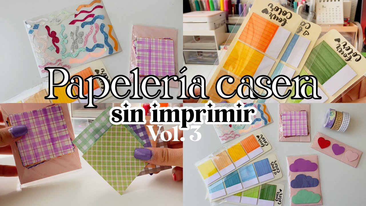 ♡Papelería casera sin imprimir Vol.3♡ Haz tu propia papelería 🤍