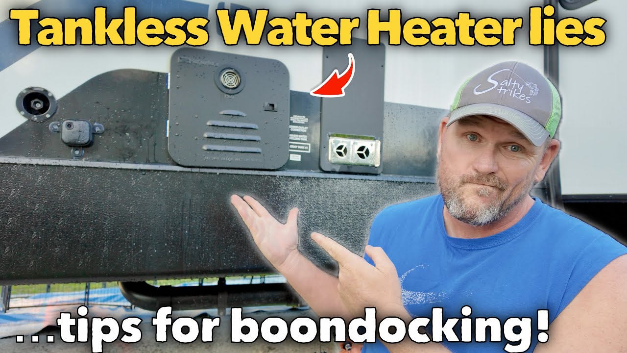 RV Tankless Water Heater Boondocking Myth's & Lies! #rvlife #rvlivingfulltime #rvliving