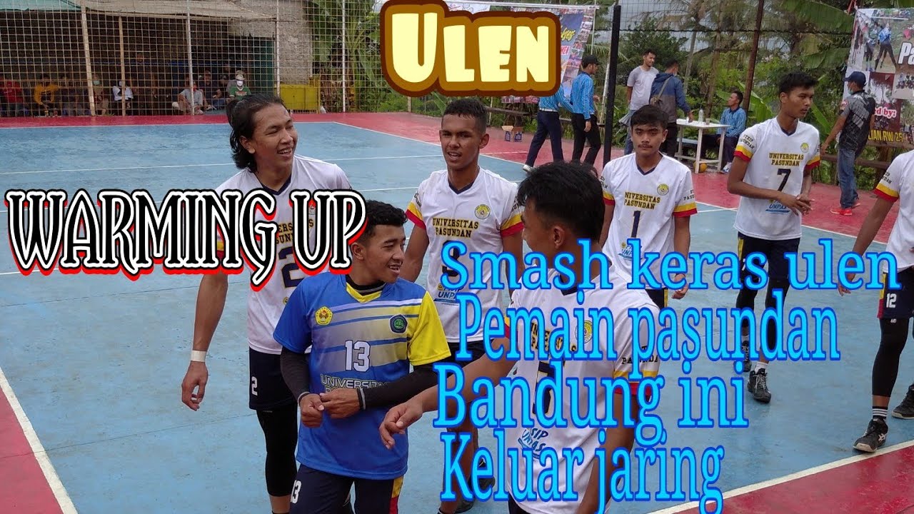 //WARMING UP SMASH KERAS ULEN PEMAIN FISIP UNPAS PASUNDAN BANDUNG KELUAR JARING//