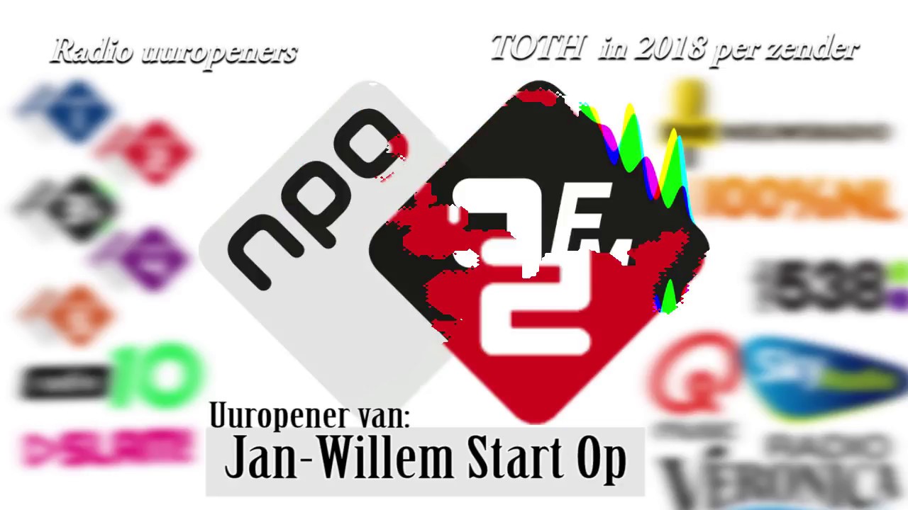 Radio uuropeners 2018 (TOTH per zender)