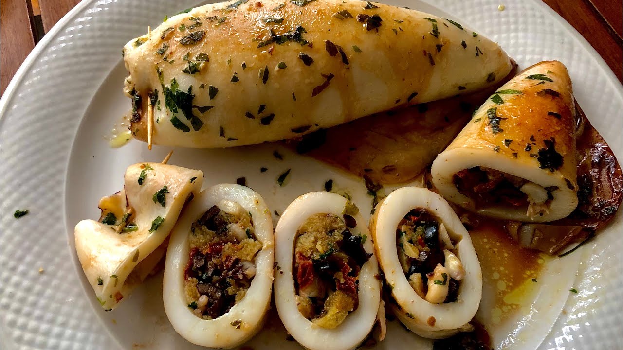 Stuffed calamari - Eolie Islands’ recipe