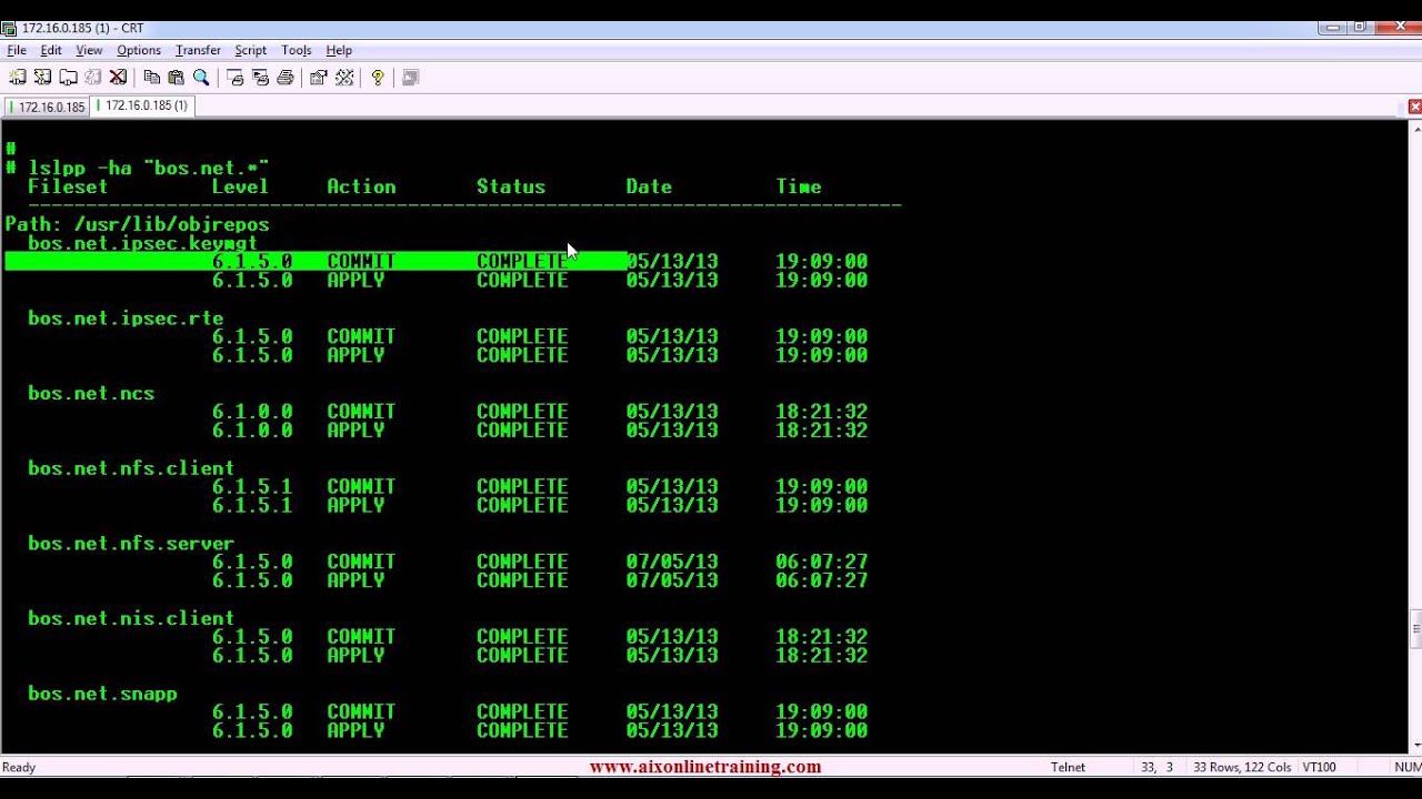 lslpp command