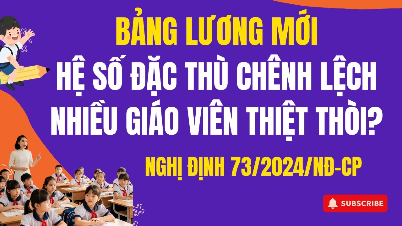 Cách Tính Lương Mới, Hệ Số Đặc Thù Chênh Lệch Nhiều, Dẫn Đến Một Số Giáo Viên Thiệt Thòi