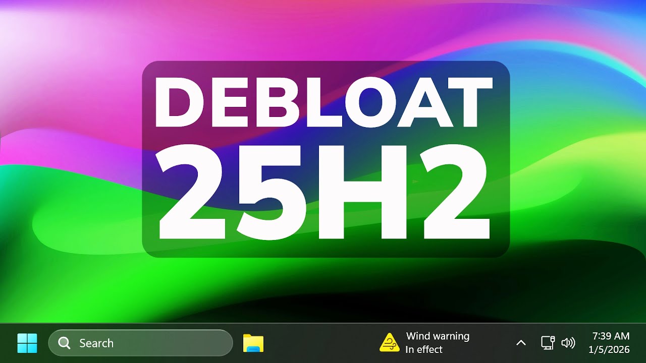 Удалите лишние приложения из Windows 11 25H2 с помощью этого простого метода.