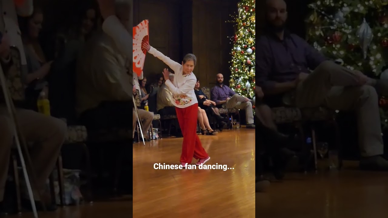Mesmerizing Chinese Fan Dance at VK Ballroom Winter Showcase
