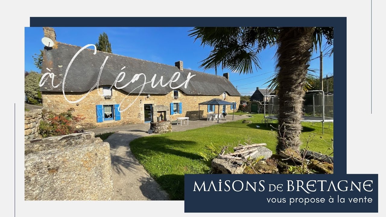 à Cléguer  | Longère  7 Pièces 190 m2 avec grand jardin  | Maisons de Bretagne Visite Virtuelle