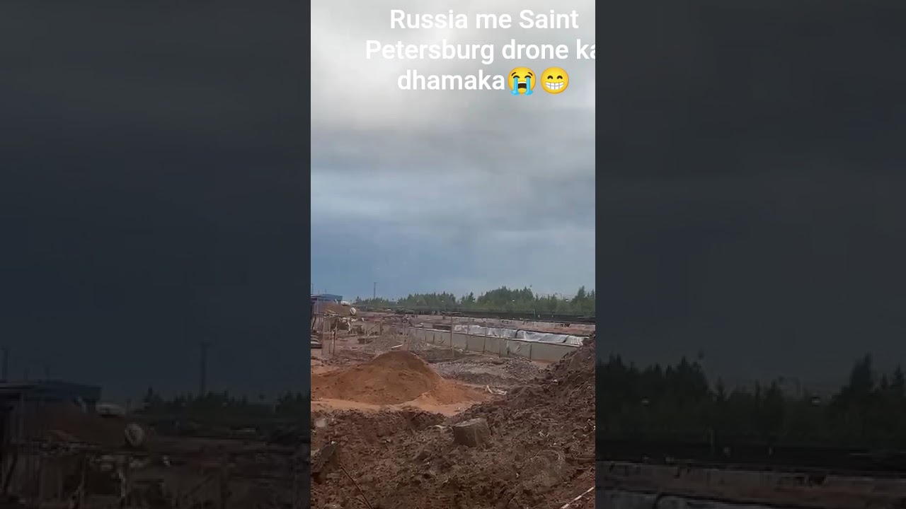 russia ka Saint Petersburg plant gas pipe line ka ukrain ka aadmi drone se dhamaka karta huaa,😁😭😁