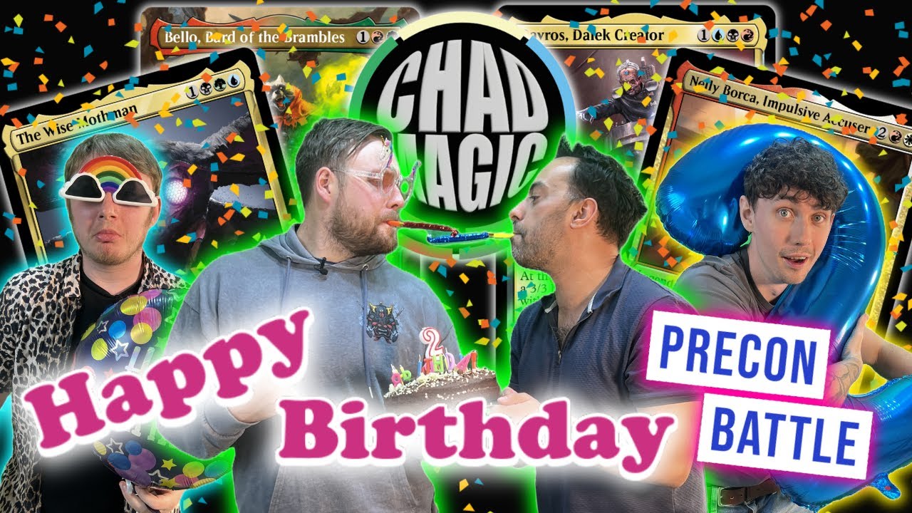 Drunk Commander Gameplay! | Birthday Precon Battle! | Wise Mothman v Davros v Nelly Borca v Bello