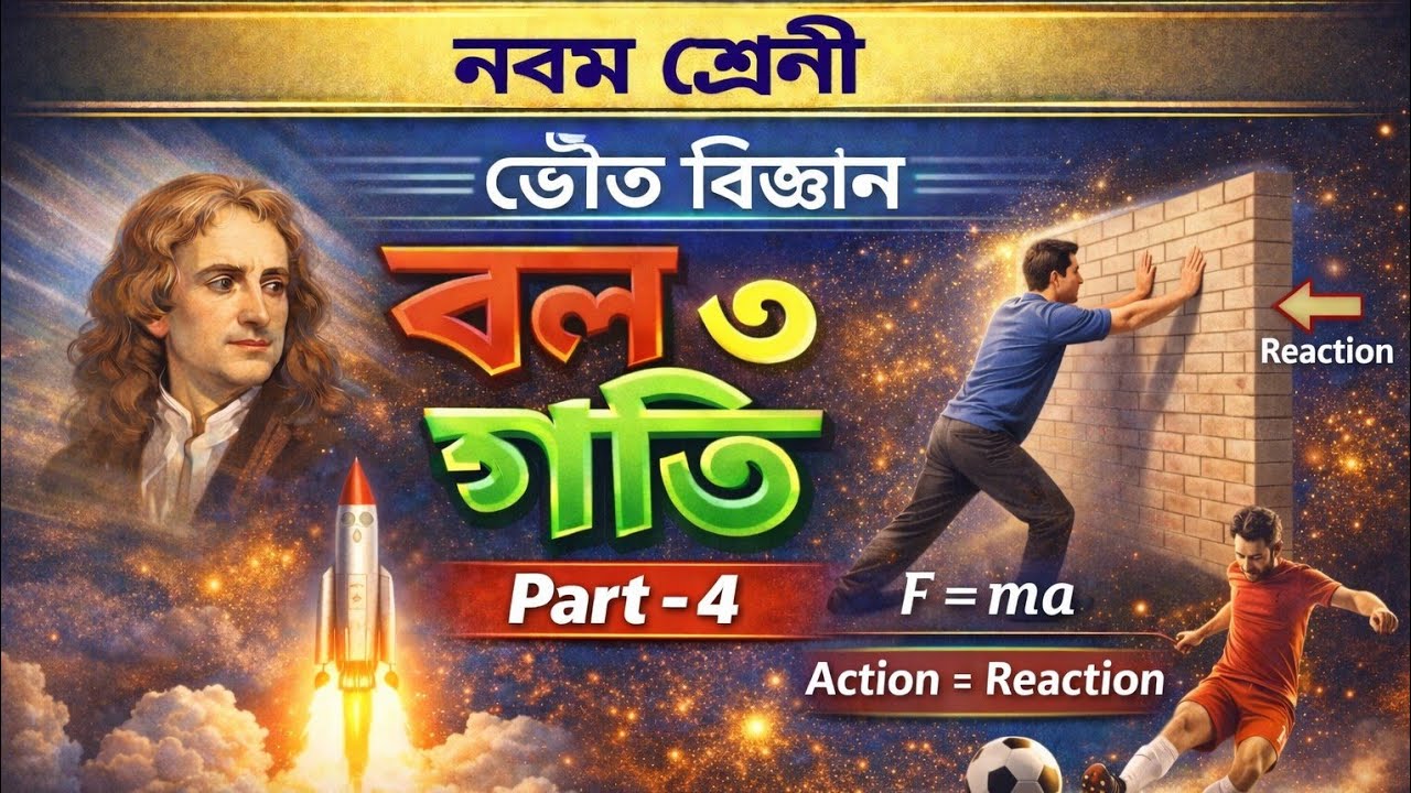 Class ix physical science chapter -2  (বল ও গতি ) part-4