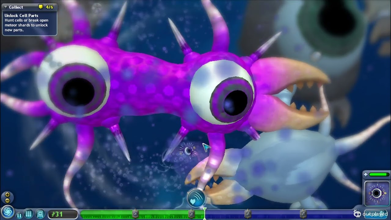 Epic Cell kills another Epic Cell (Spore Cell Stage)