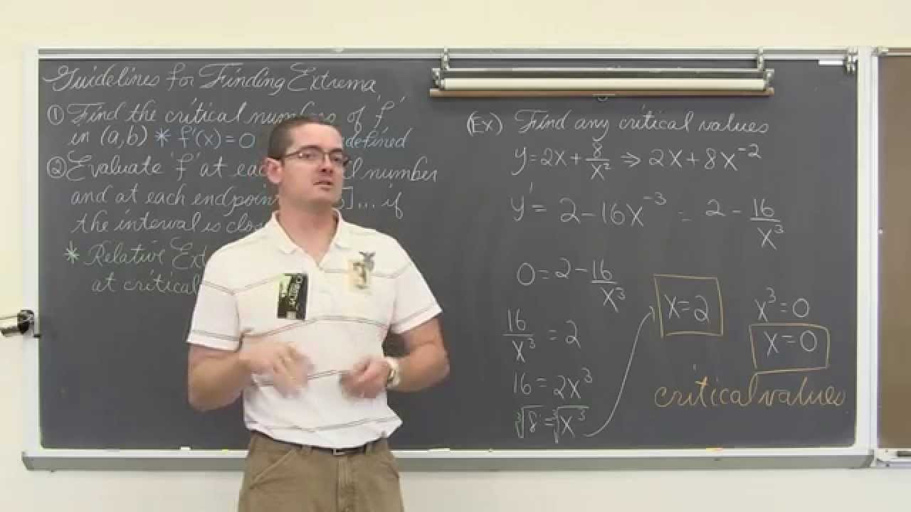 Extrema Intro: Extrema on an Interval, Absolute Extrema on Closed Interval Calculus 1 AB
