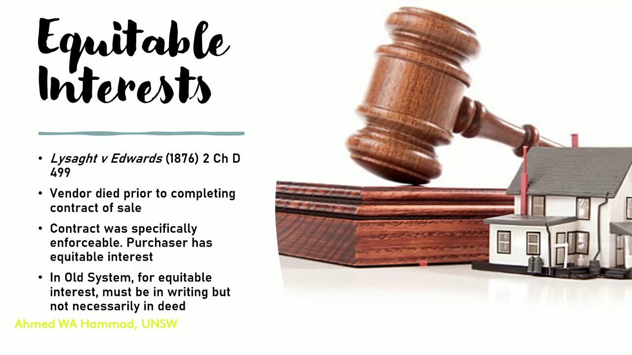 Property Law II - Old System, Torrens Title, Competing interests, Contract of Sale - Station 2: Wk10