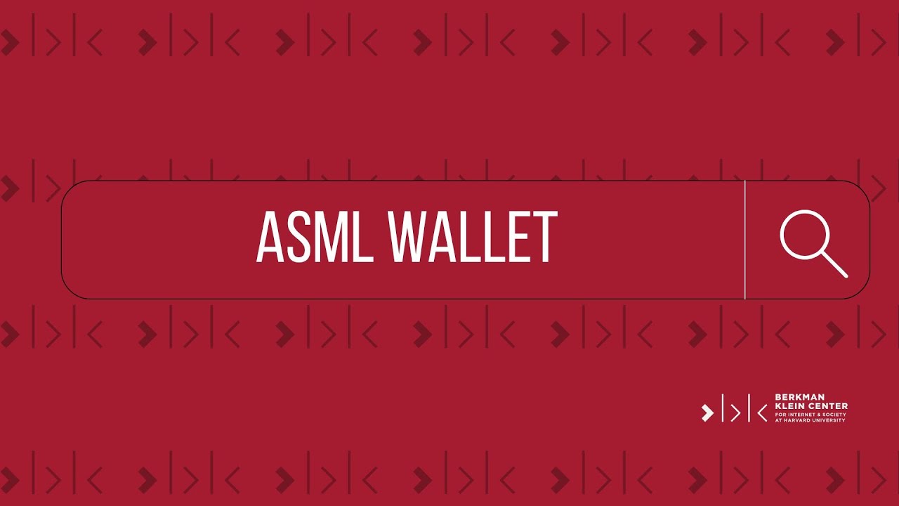 ASML Wallet: A New Demo from BKC's Applied Social Media Lab