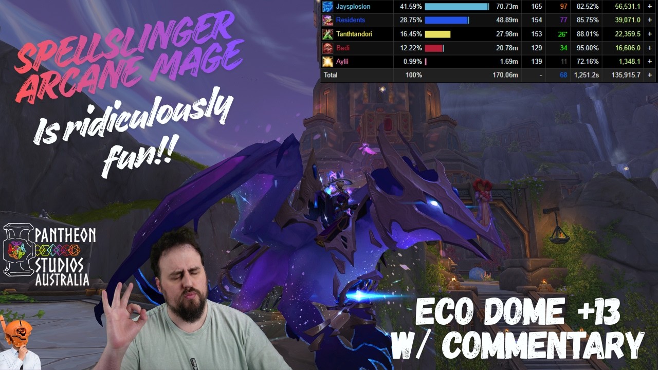 Yappin while demolishing an Eco-dome Aldani +13 on Spellslinger Arcane Mage