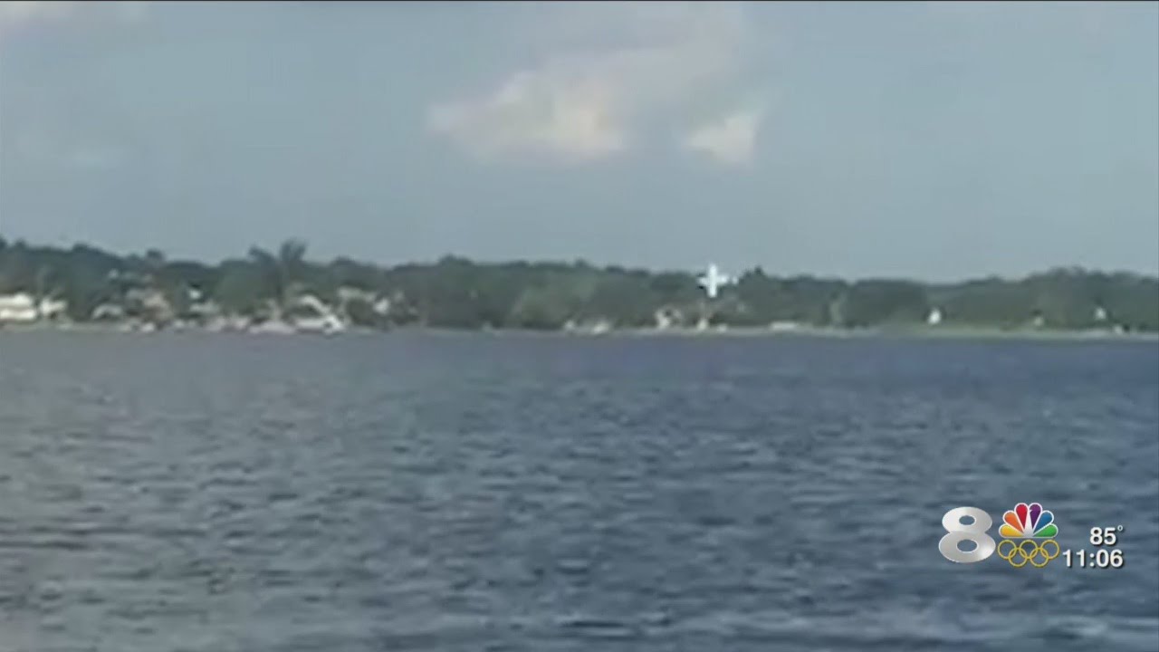 Video shows plane crashing into lake
