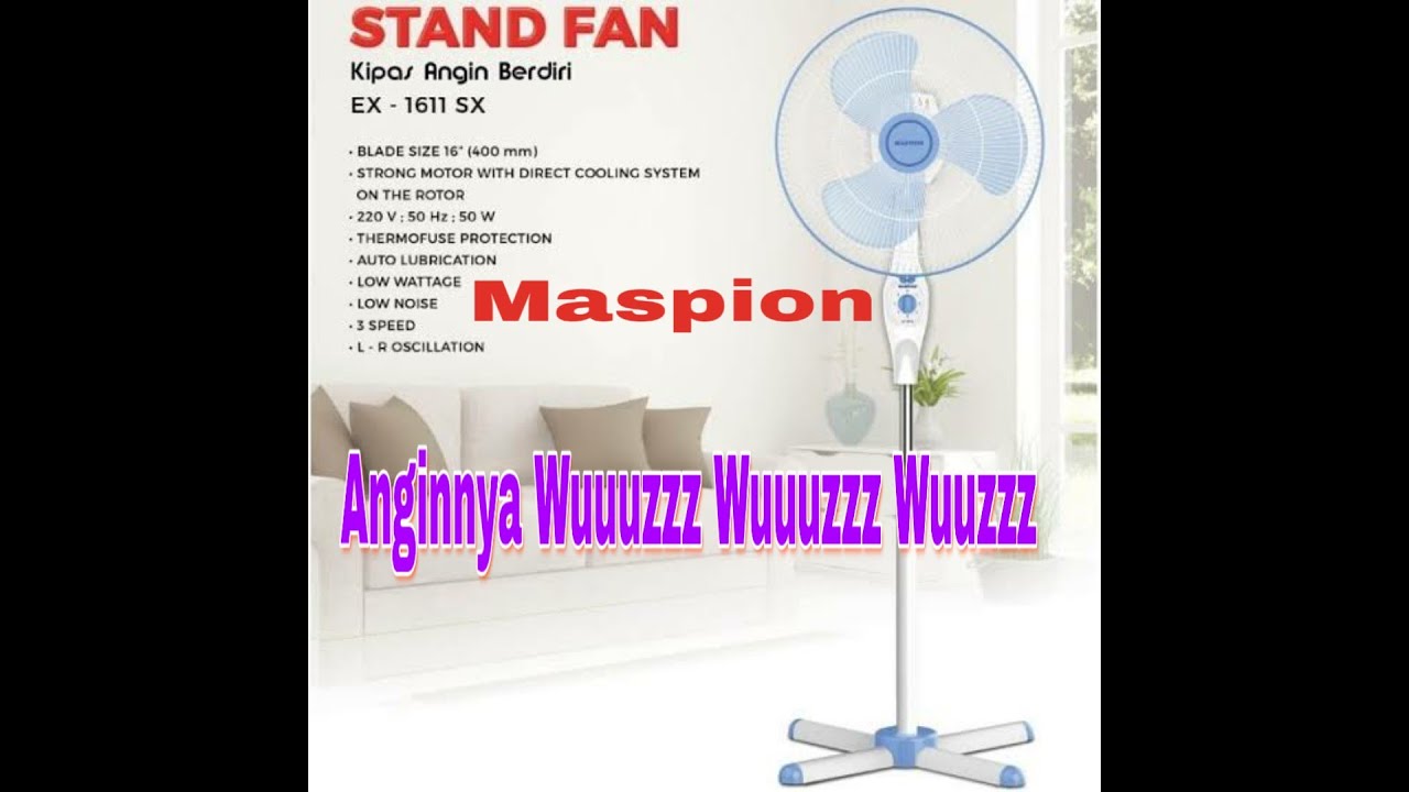 Review Kipas Angin Maspion EX-1611SX || Anginnya Wuuuuuuuzzz