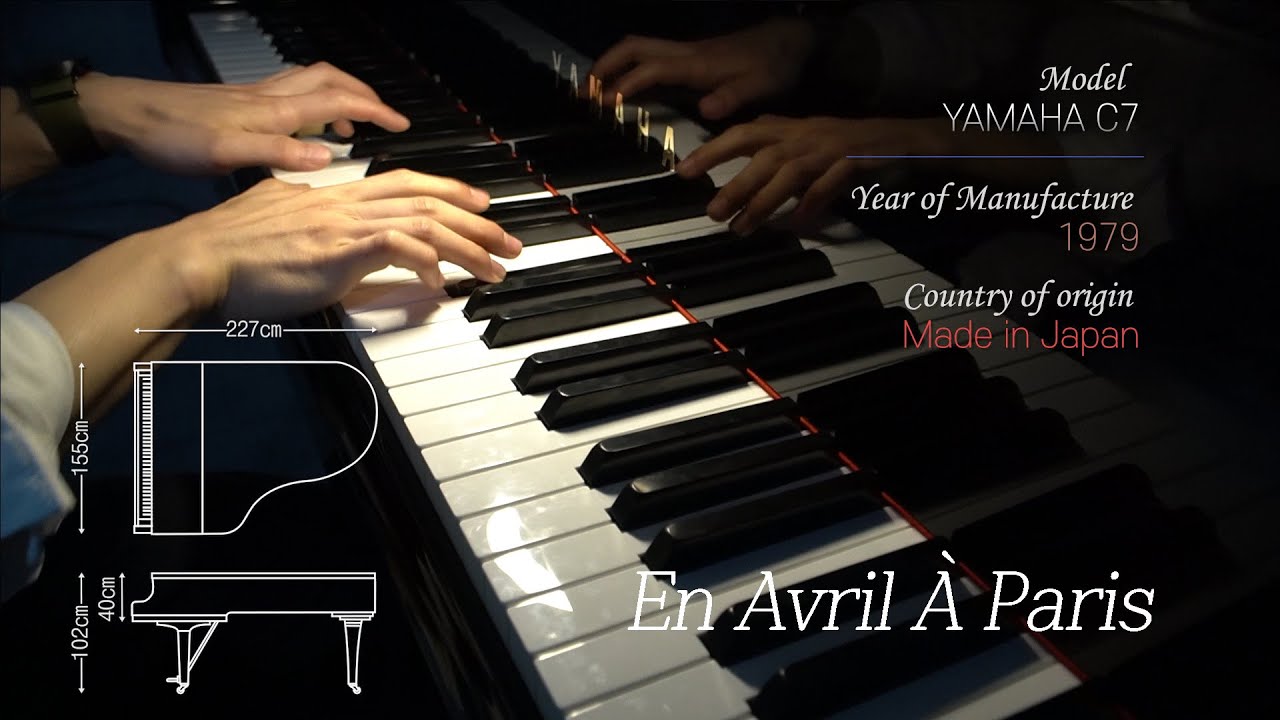 야마하그랜드피아노C7 (YAMAHA C7) En Avril À Paris  - Trenet/Weissenberg