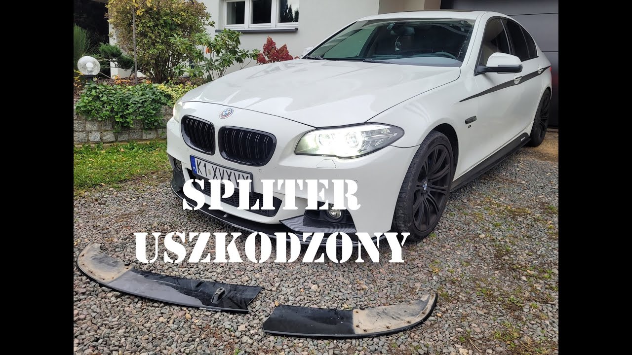 BMW F10 535i Uszkodzony splitter jak go naprawić :)
