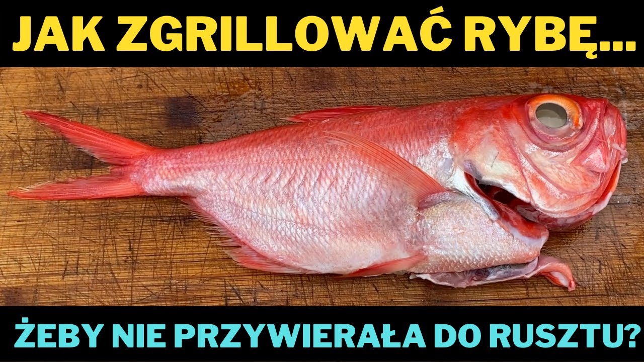 Jak zgrillować rybę, żeby nie przywierała do rusztu? Filet z Alfonsino z natką, czosnkiem i masłem.