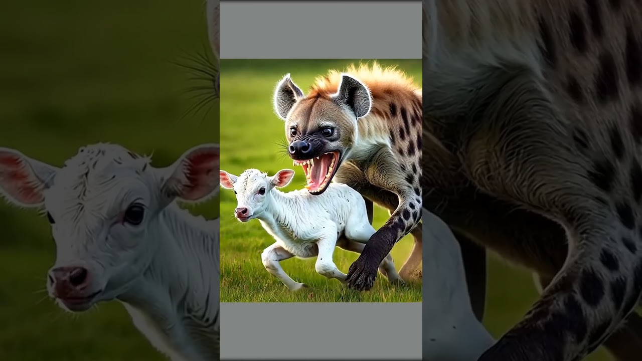 Hyena attack cow