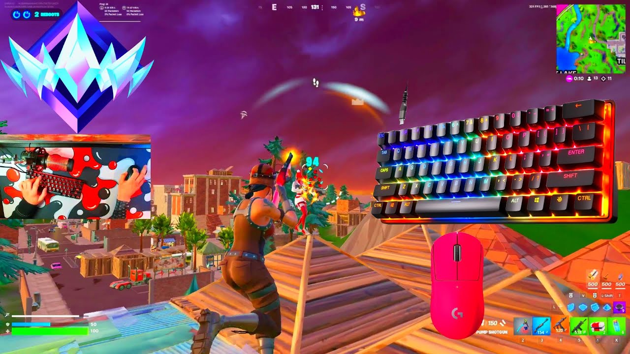 [2HR]Steelseries Apex Pro Mini ASMR 😴 Fortnite OG Ranked Reload 🏆 Satisfying Keyboard 360FPS 4K