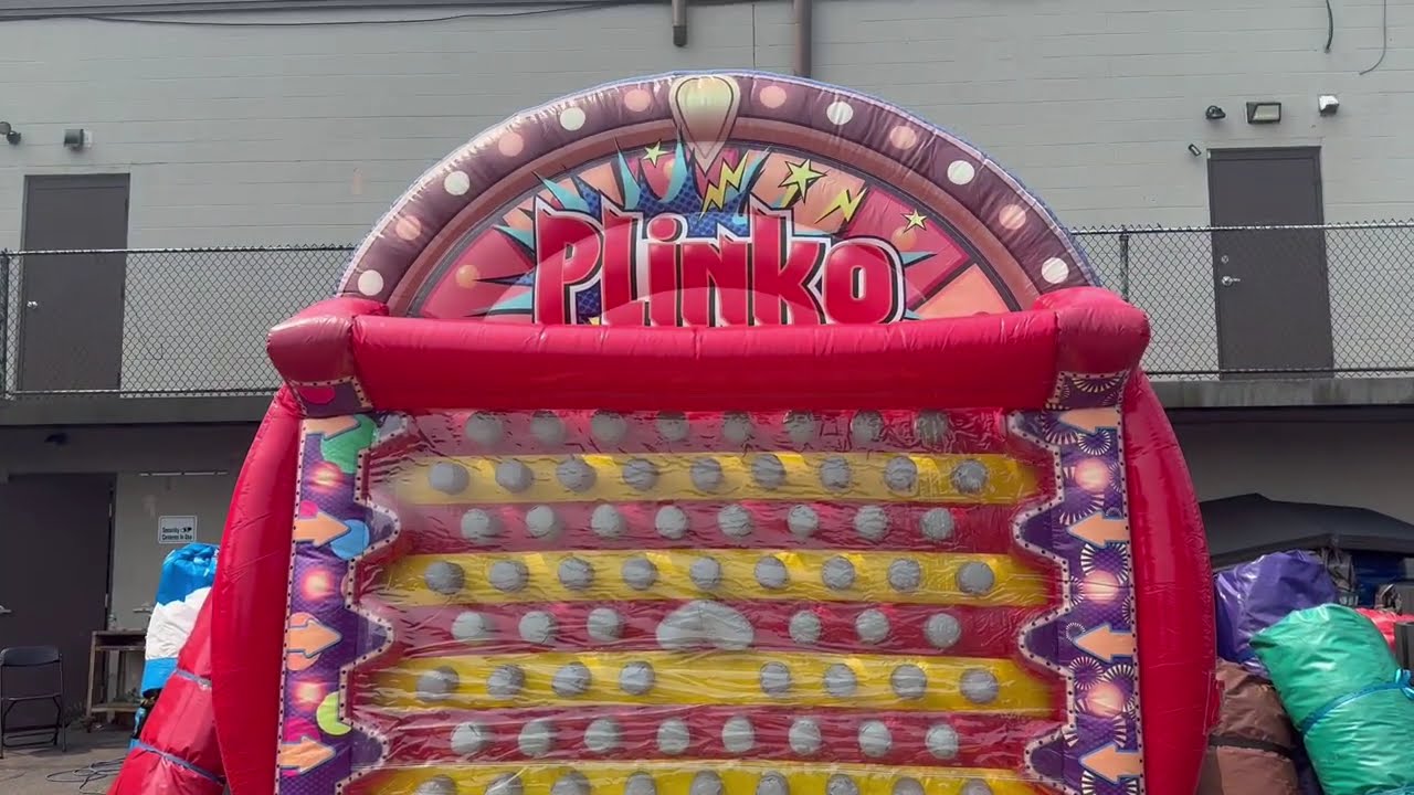 PLINKO INTERACTIVE GAME FROM JUMP 4 JOY INFLATABLES 401-413-3268