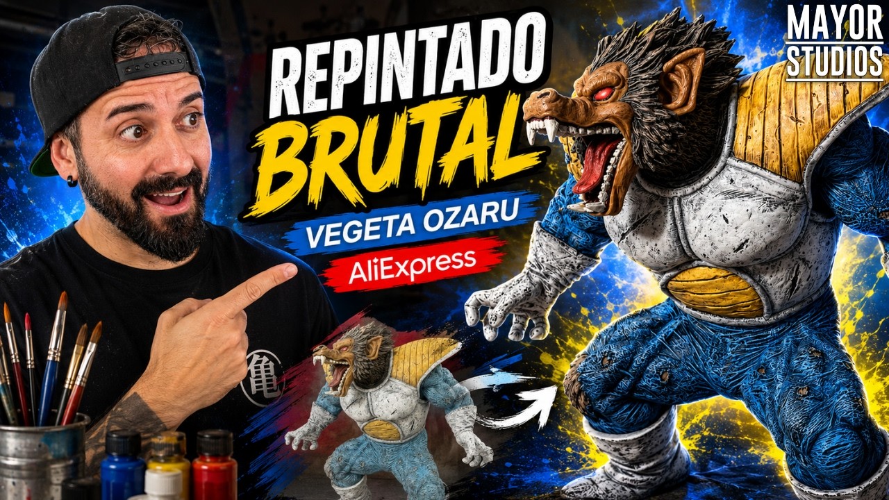 COMO MEJORAR LA FIGURA DE VEGETA OZARU DEL AliExpress!! - DRAGON BALL VS OMNIBUS - BANPRESTO