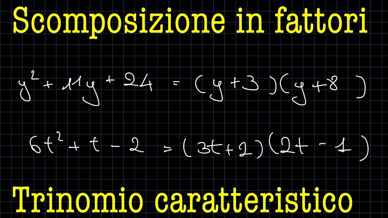 Trinomio caratteristico - Scomposizione in fattori ✨RadicediPiGreco✨