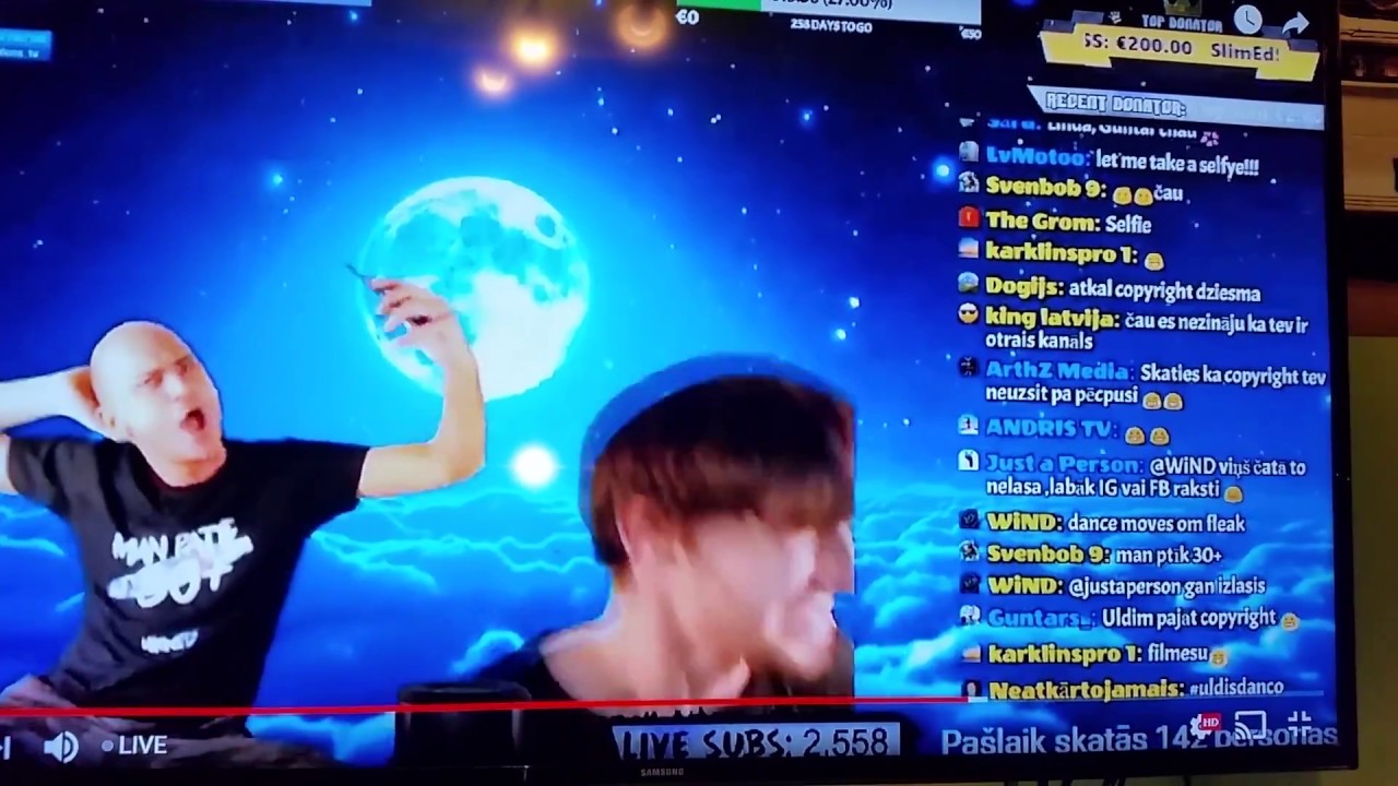 Didzis (JB) nokrīt no krēsla ULDONS TV tie&scaron;raidē LIVE