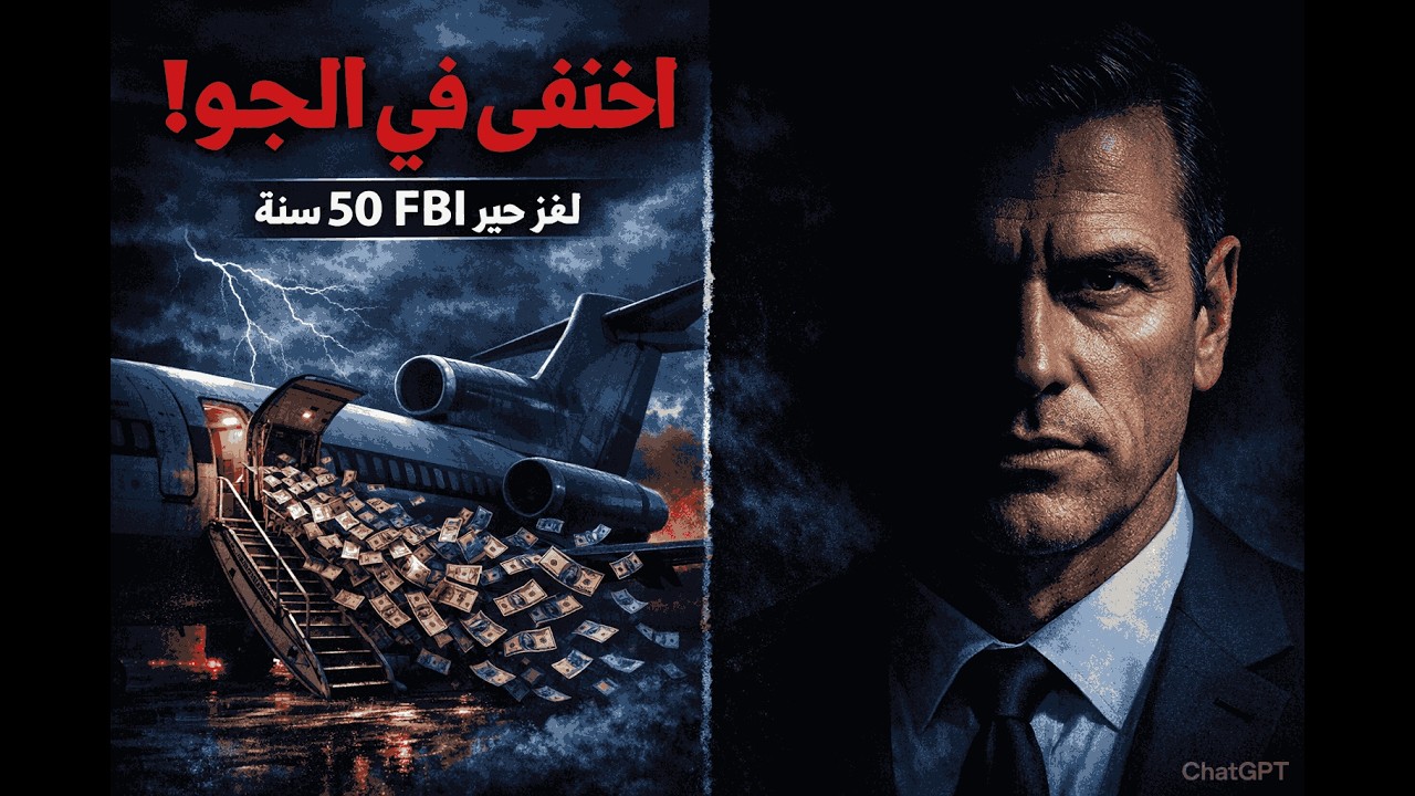 دي بي كوبر | الرجل اللي اختطف طيارة وقفز بالمظلة واختفى 50 سنة! 😱